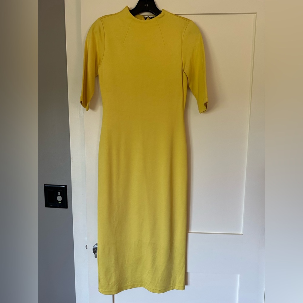 Alice + Olivia Canary Yellow Dress